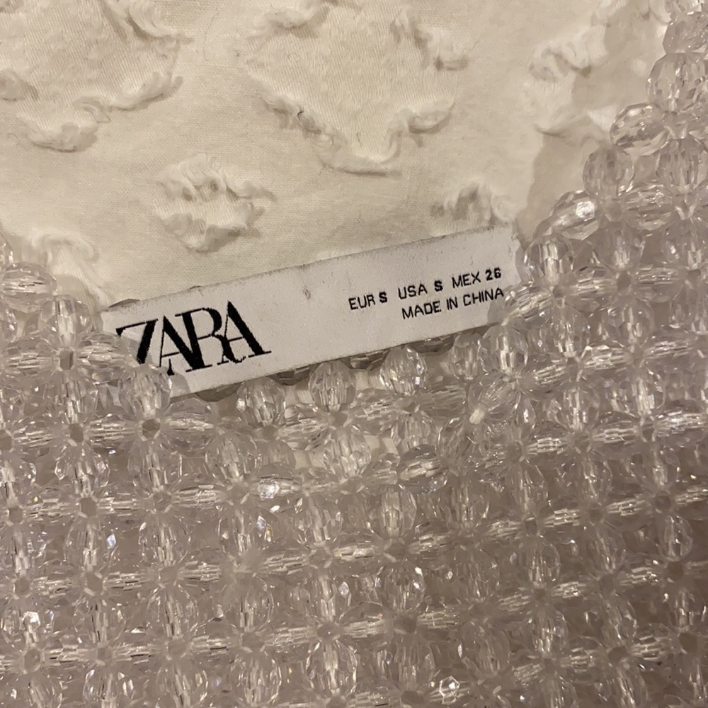 ZARA beaded shirt size small - Picture 4 of 4